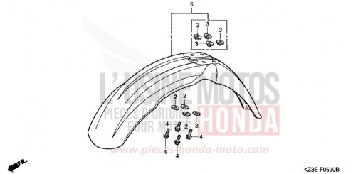 FRONT FENDER CR250RY de 2000